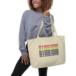 Rainbow Good Human Large Organic Tote Bag